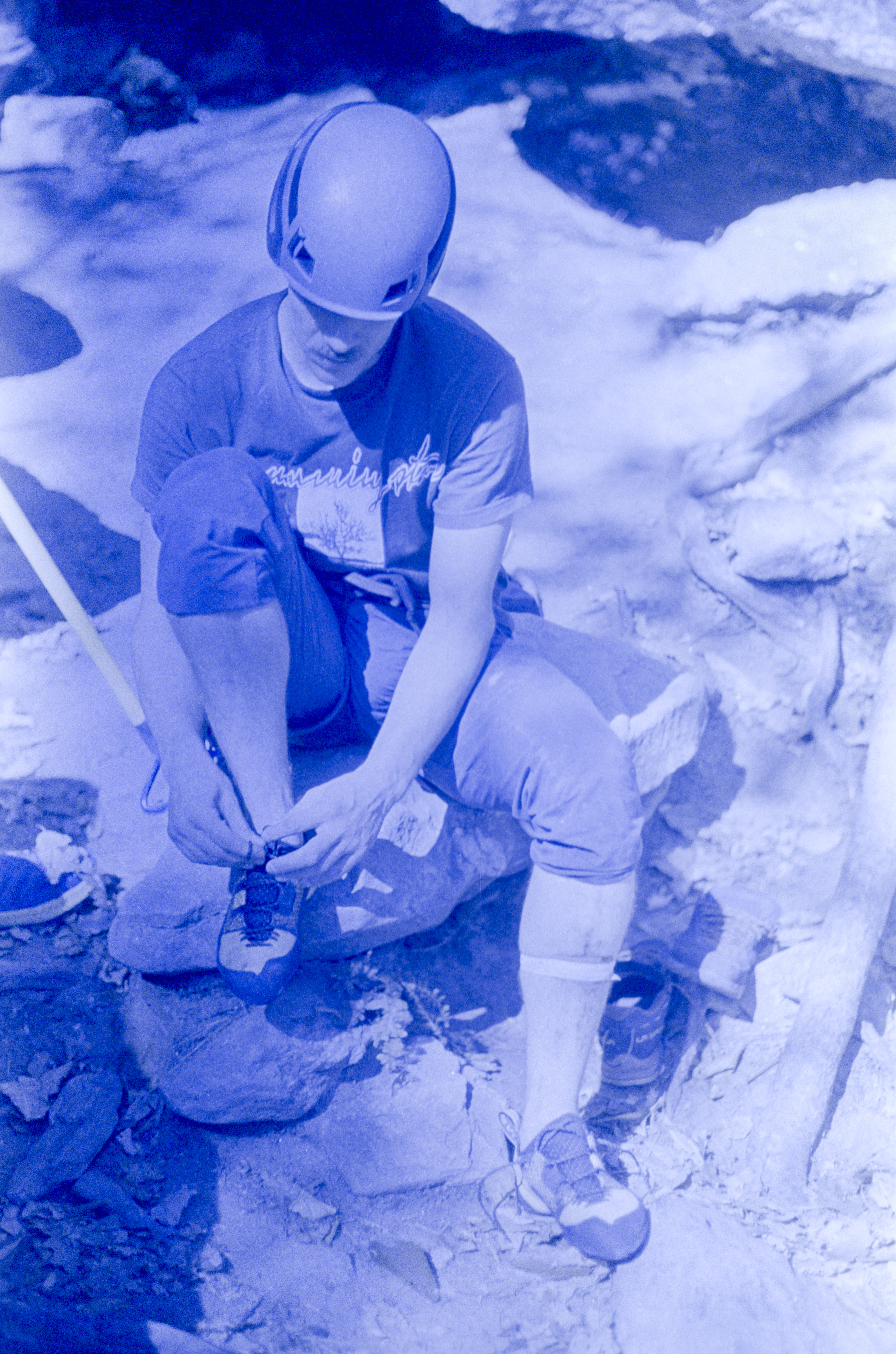 climbing prep shot on kodak ektachrome 64