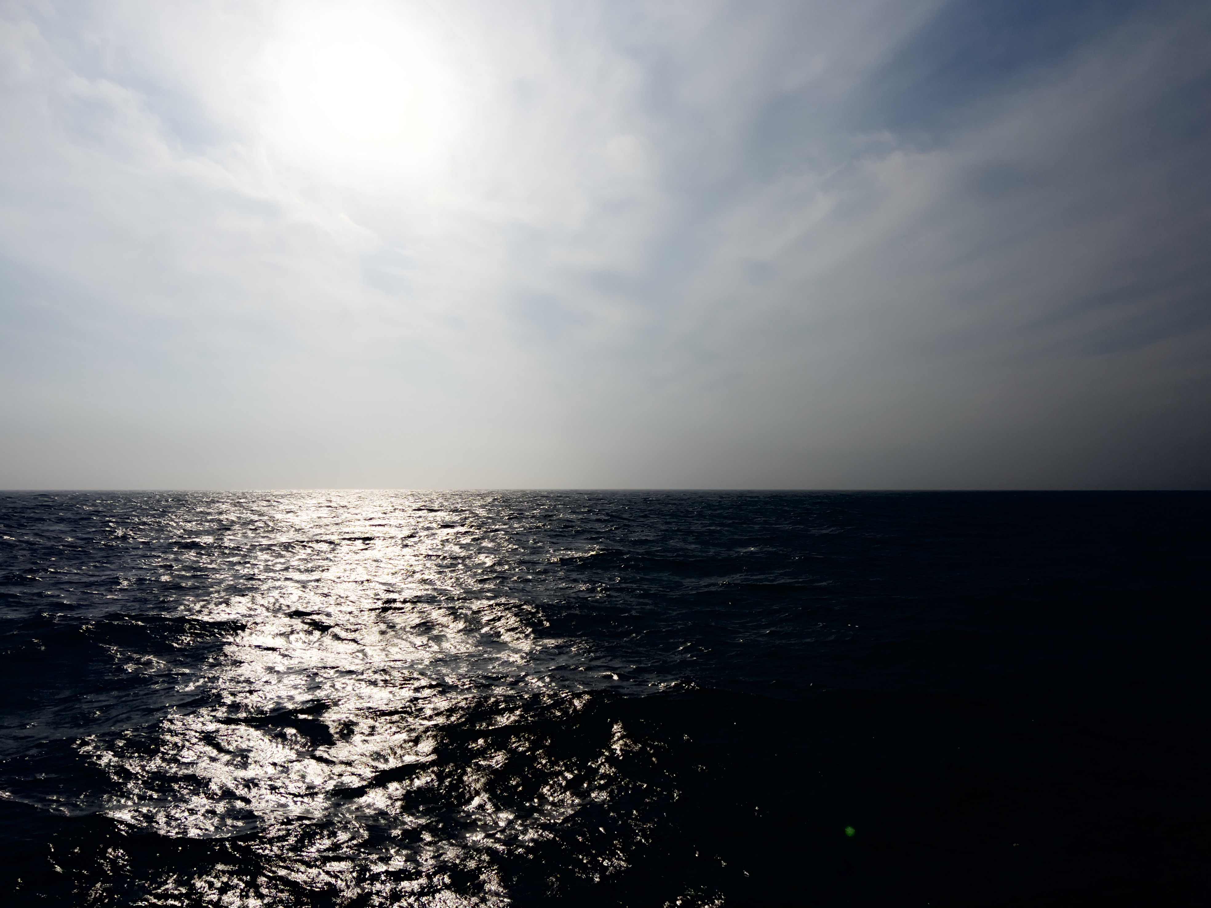 Looking east in the Gulf of Maine from the work deck of the R/V Endeavor.